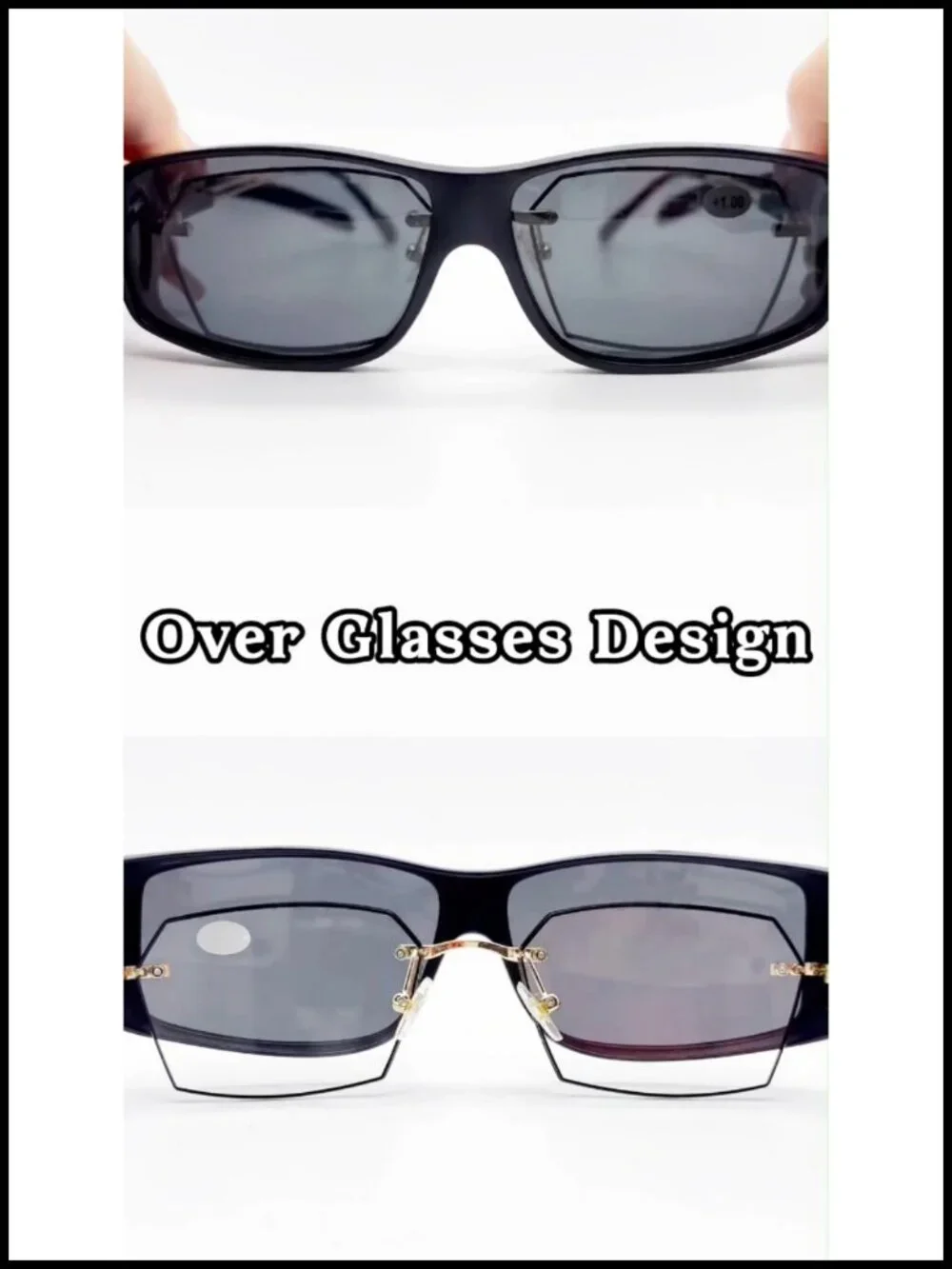 Fit Over Glasses Sunglasses Polarized UV400 Wrap Around TR90